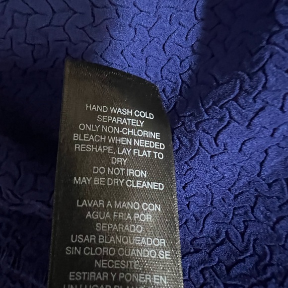 Travelers Collection by Chico's Drape Front Cardigan Women's Blue Crinkle M - Picture 10 of 11